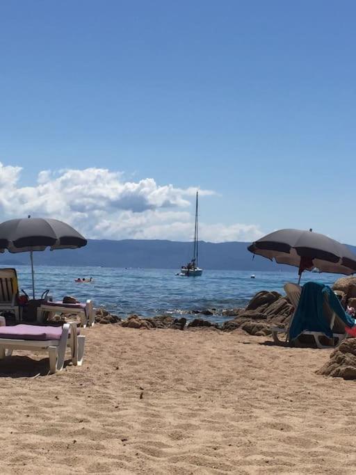 F2 Vue Mer Dans Residence Avec Piscine Ajaccio  Extérieur photo