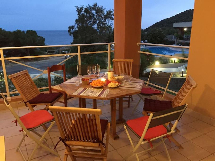 F2 Vue Mer Dans Residence Avec Piscine Ajaccio  Extérieur photo